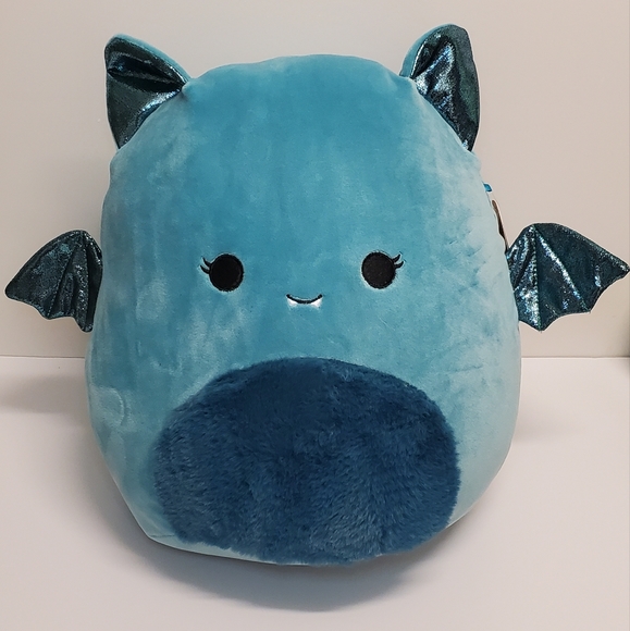Lucasta the Teal Bat Halloween Squishmallow 12" NWT - Picture 1 of 3